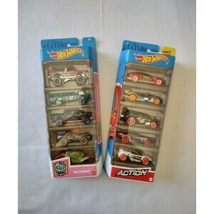 Hot Wheels Lot of 2  5-packs ACTION & HW Zombies